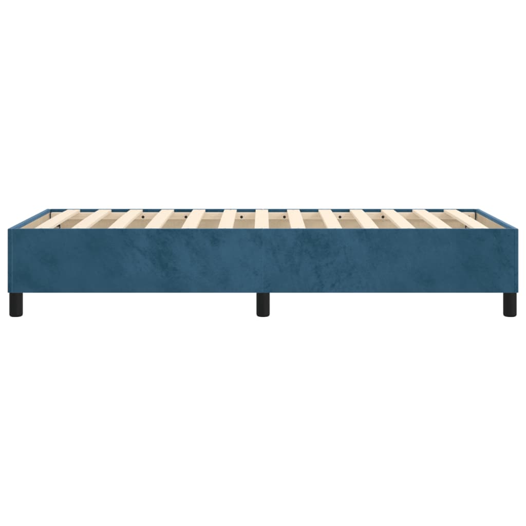 vidaXL Estructura de cama de terciopelo azul 90x190 cm