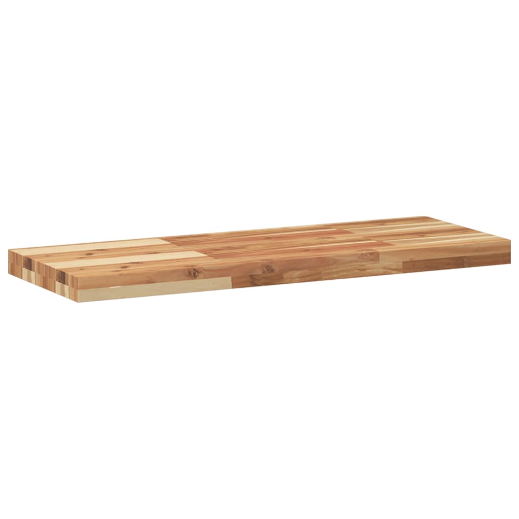 vidaXL Estante flotante 2 uds madera acacia acabado aceite 80x30x4 cm