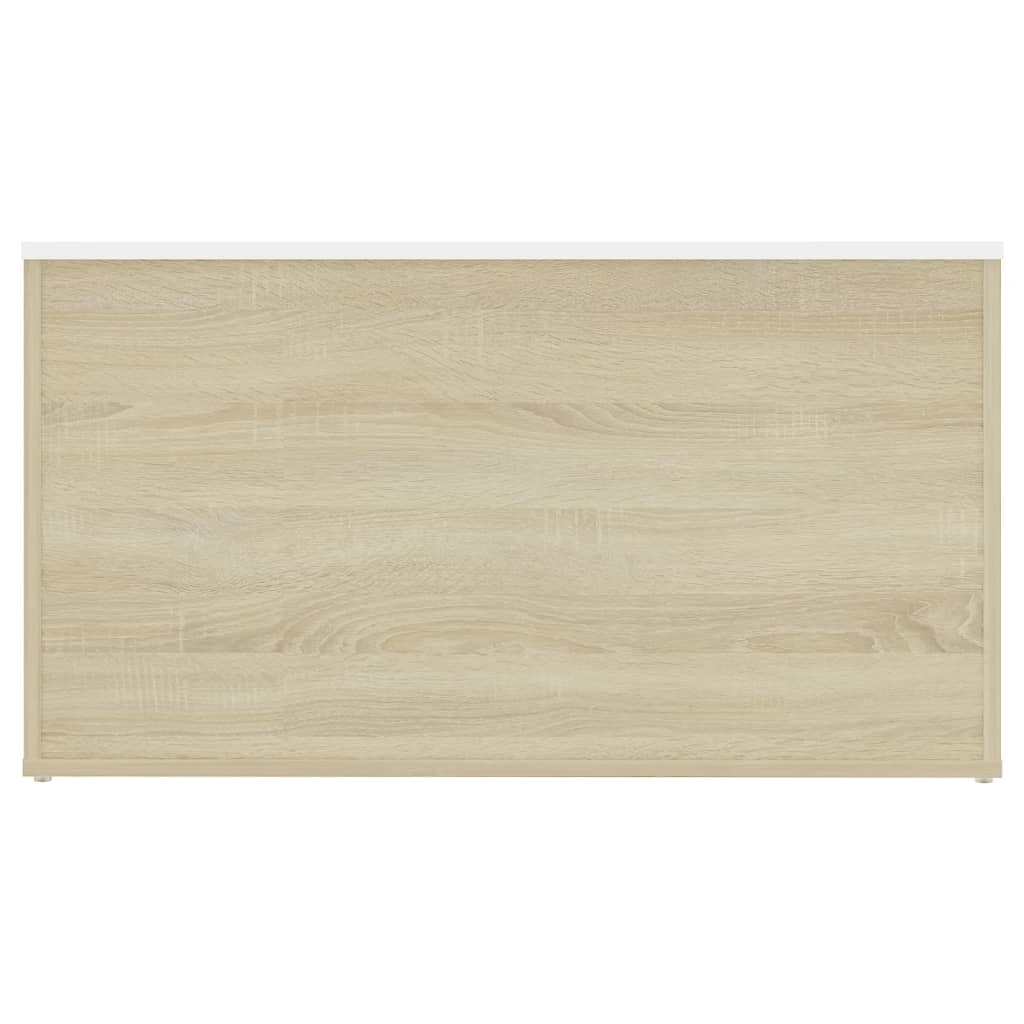 Baúl de almacenaje madera contrachapada blanco 70x40x38 cm - referencia  Mqm-816504