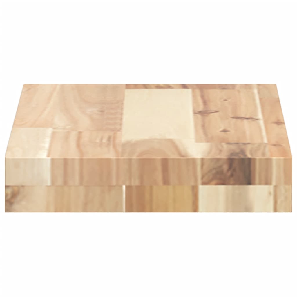 vidaXL Estantes flotantes 3 uds madera acacia sin tratar 40x20x4 cm