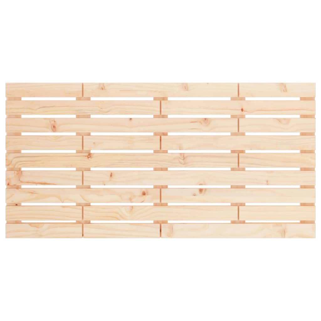 vidaXL Cabecero de cama de pared madera maciza de pino 126x3x63 cm