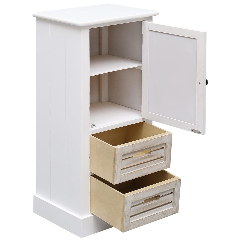 vidaXL Juego de muebles de baño 5 piezas madera maciza blanco