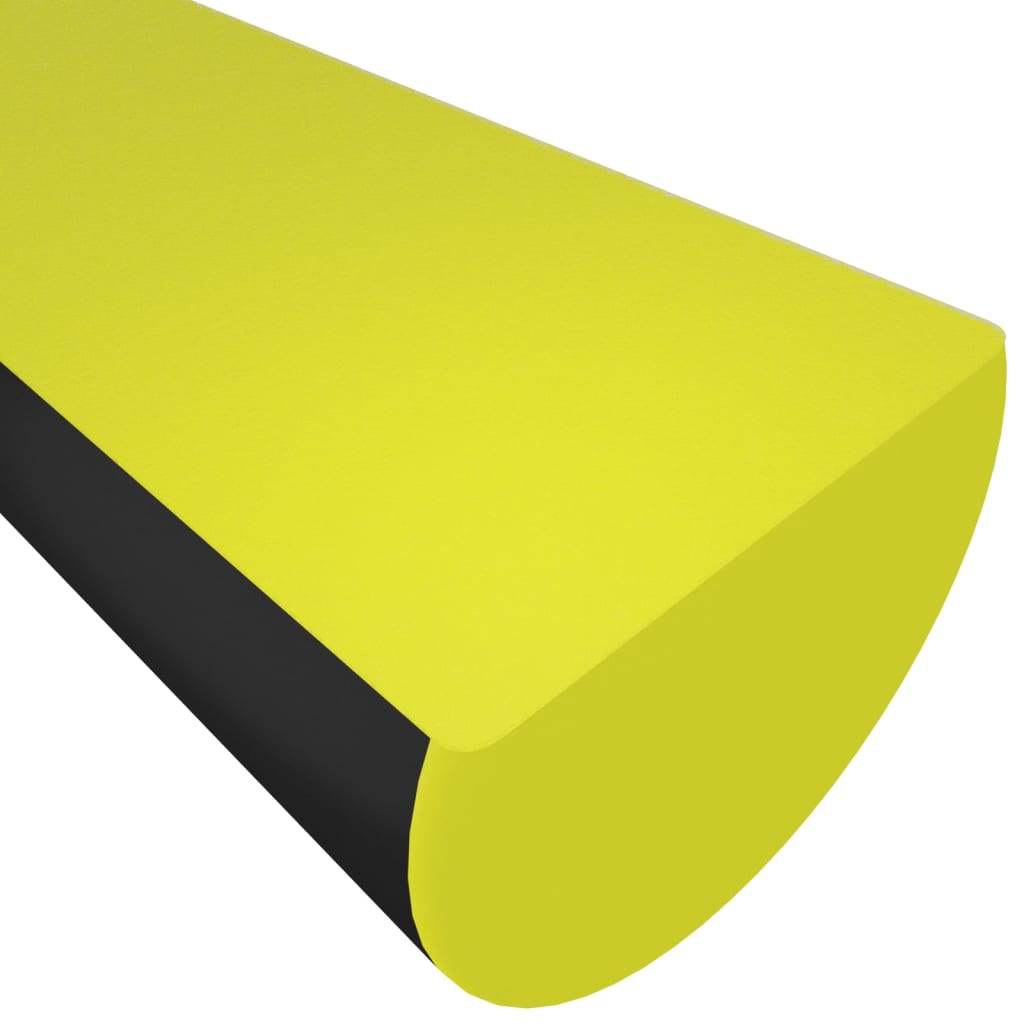 vidaXL Protector de esquina PU amarillo y negro 4x3x100 cm