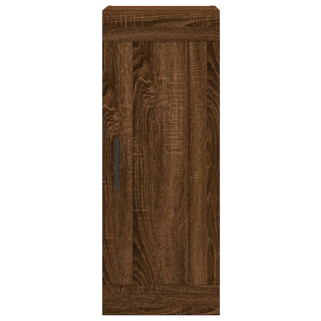 vidaXL Armario de pared madera ingeniería marrón roble 34,5x34x90 cm