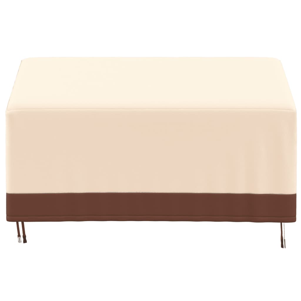 vidaXL Cubierta de banco de 3 plazas Oxford 600D beige 159x84x56/81 cm