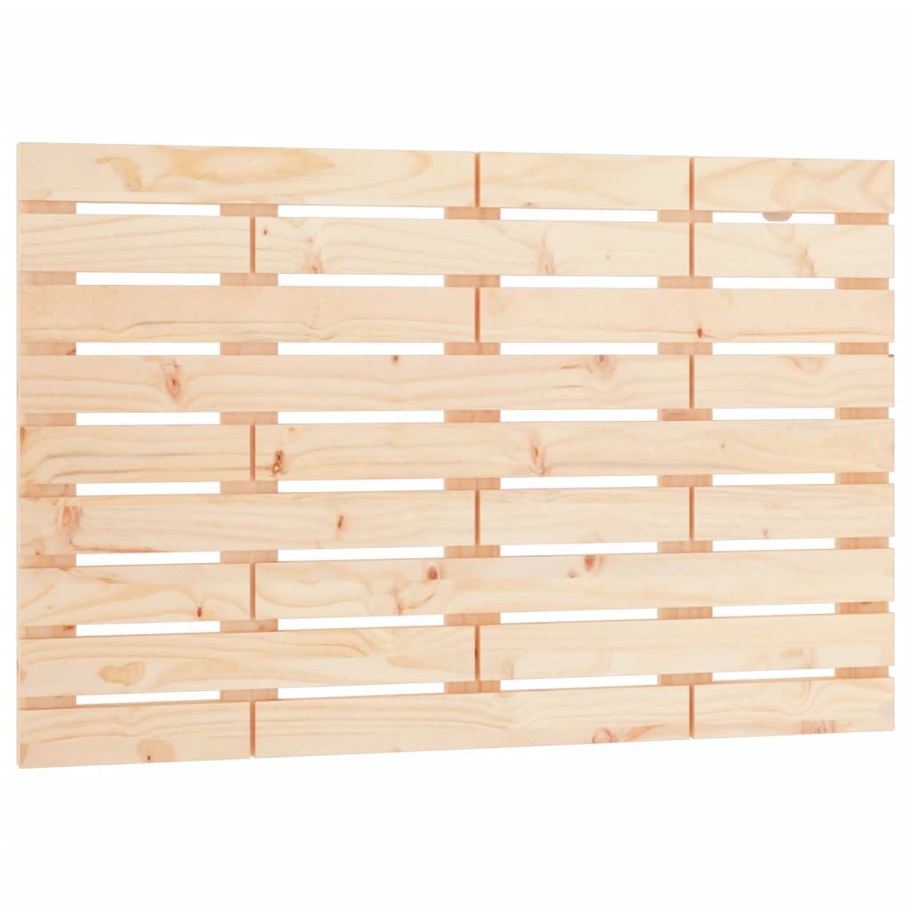 vidaXL Cabecero de cama de pared madera maciza de pino 106x3x63 cm