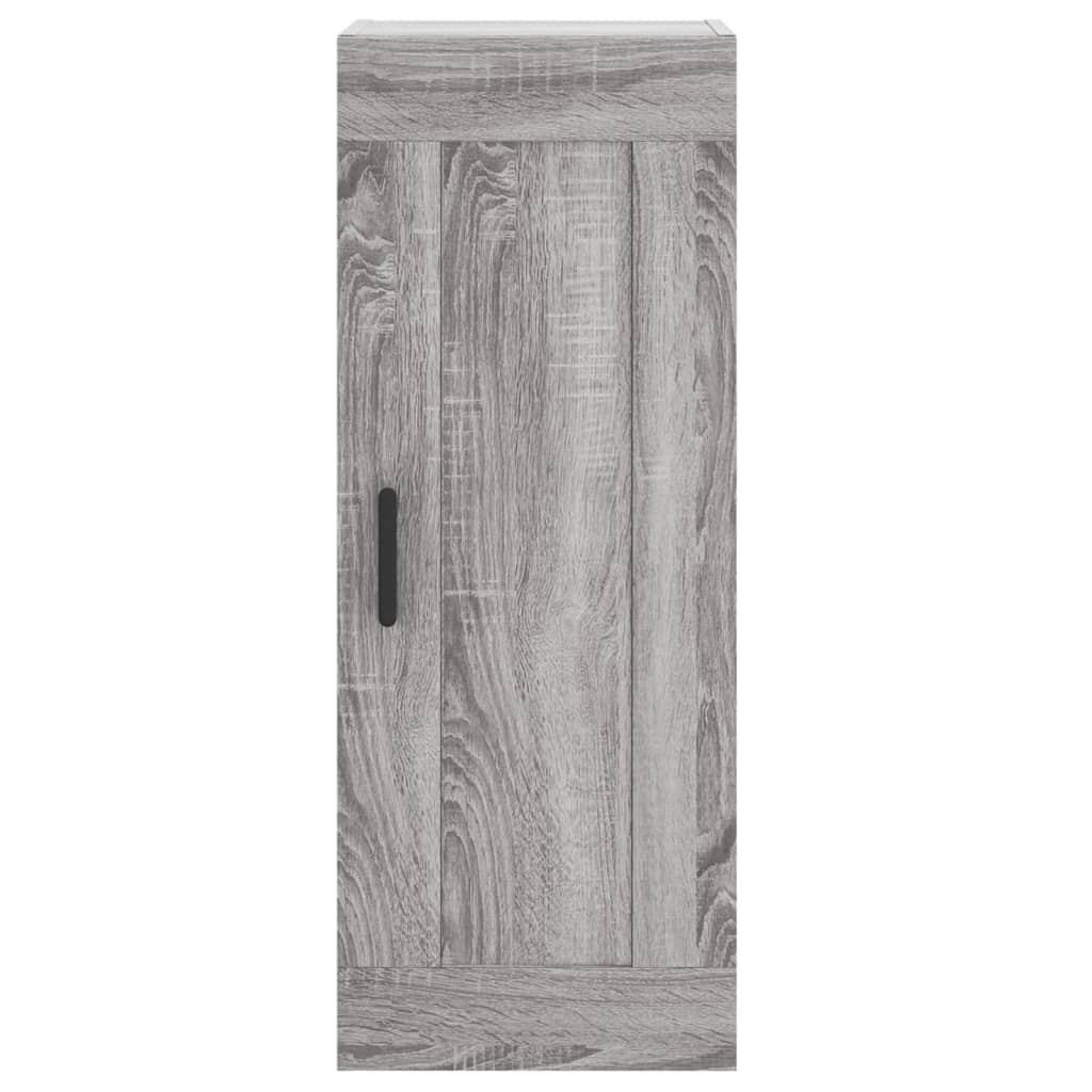 vidaXL Armario de pared madera de ingeniería gris Sonoma 34,5x34x90 cm