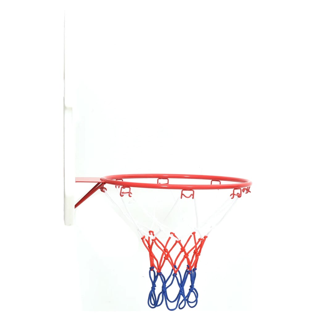 vidaXL Juego de canasta de baloncesto de pared 5 piezas 66x44,5 cm