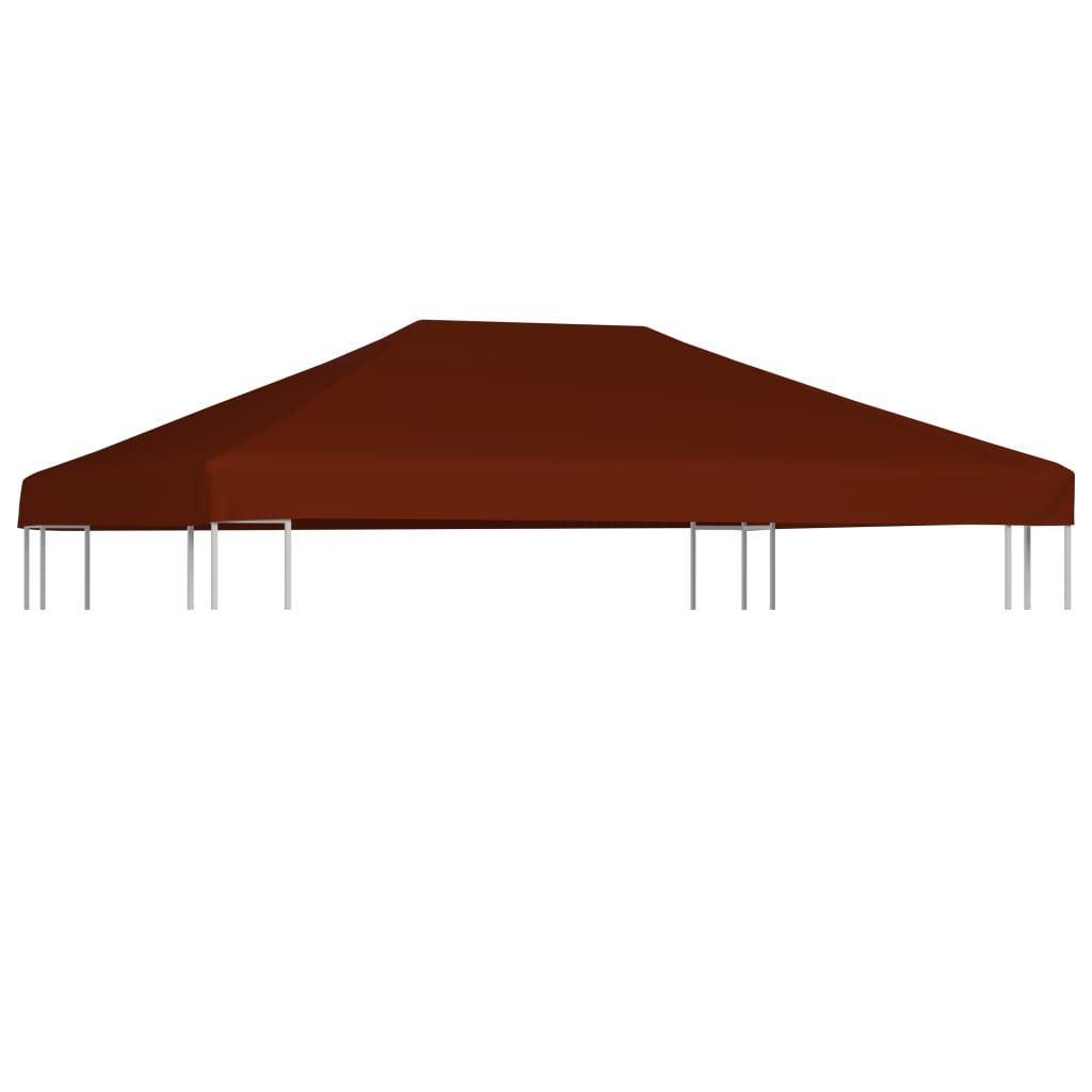 vidaXL Toldo de cenador terracota 310 g/m² 3x4 m