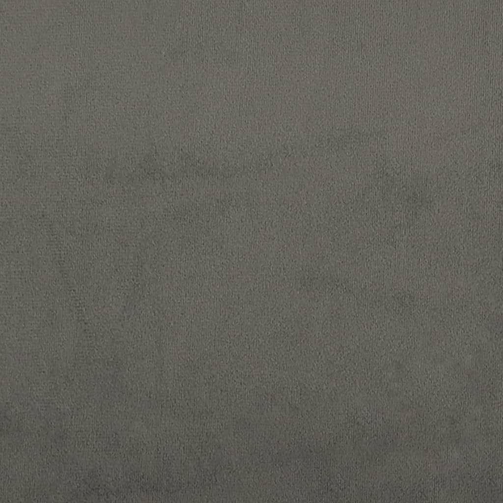 vidaXL Cabecero de terciopelo gris oscuro 100x5x78/88 cm