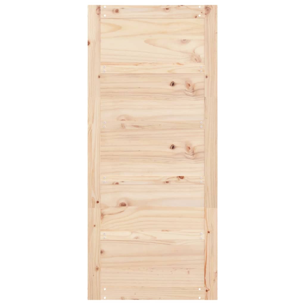 vidaXL Puerta de granero madera maciza pino 90x1,8x204,5 cm