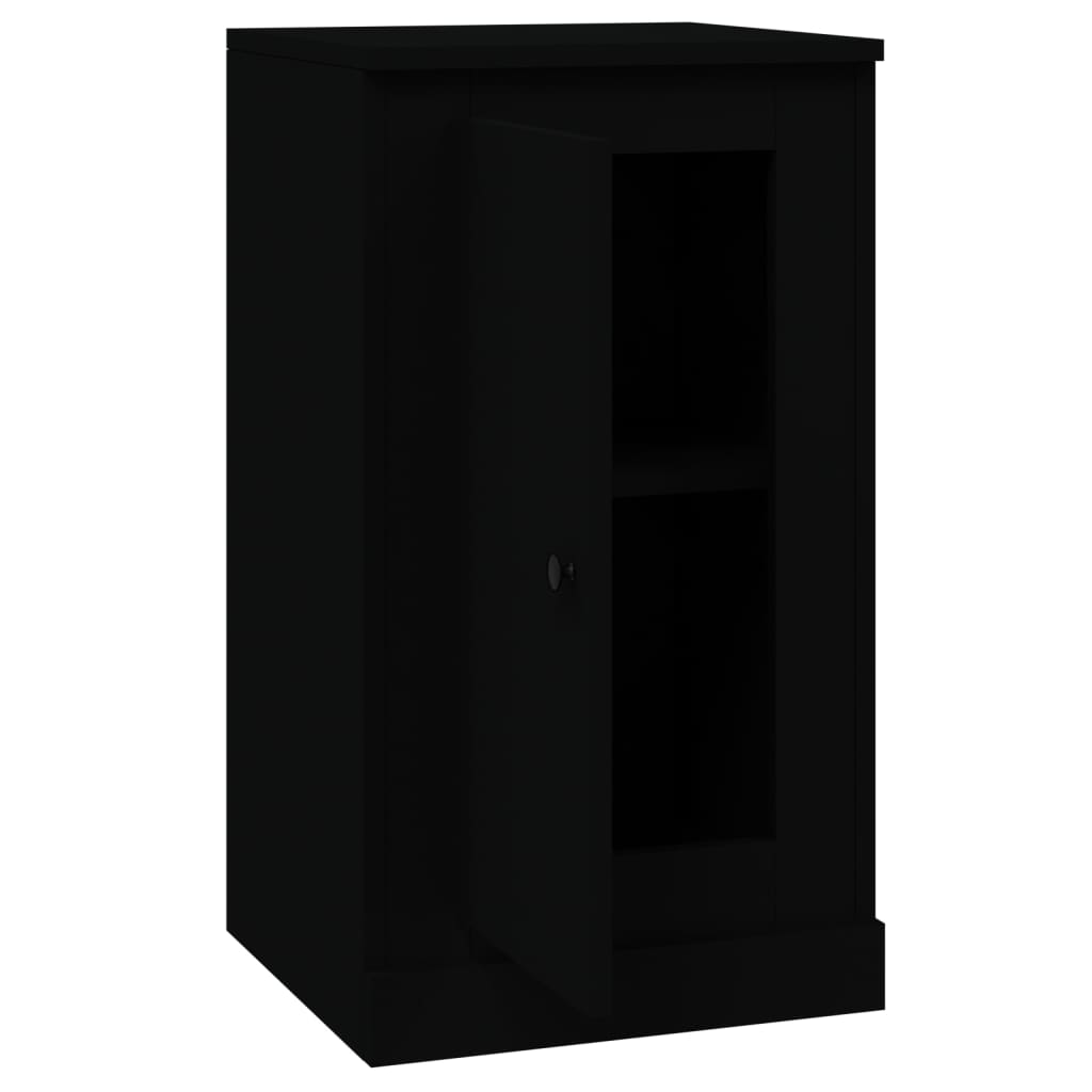 vidaXL Aparadores 2 uds madera contrachapada negro 37,5x35,5x67,5 cm