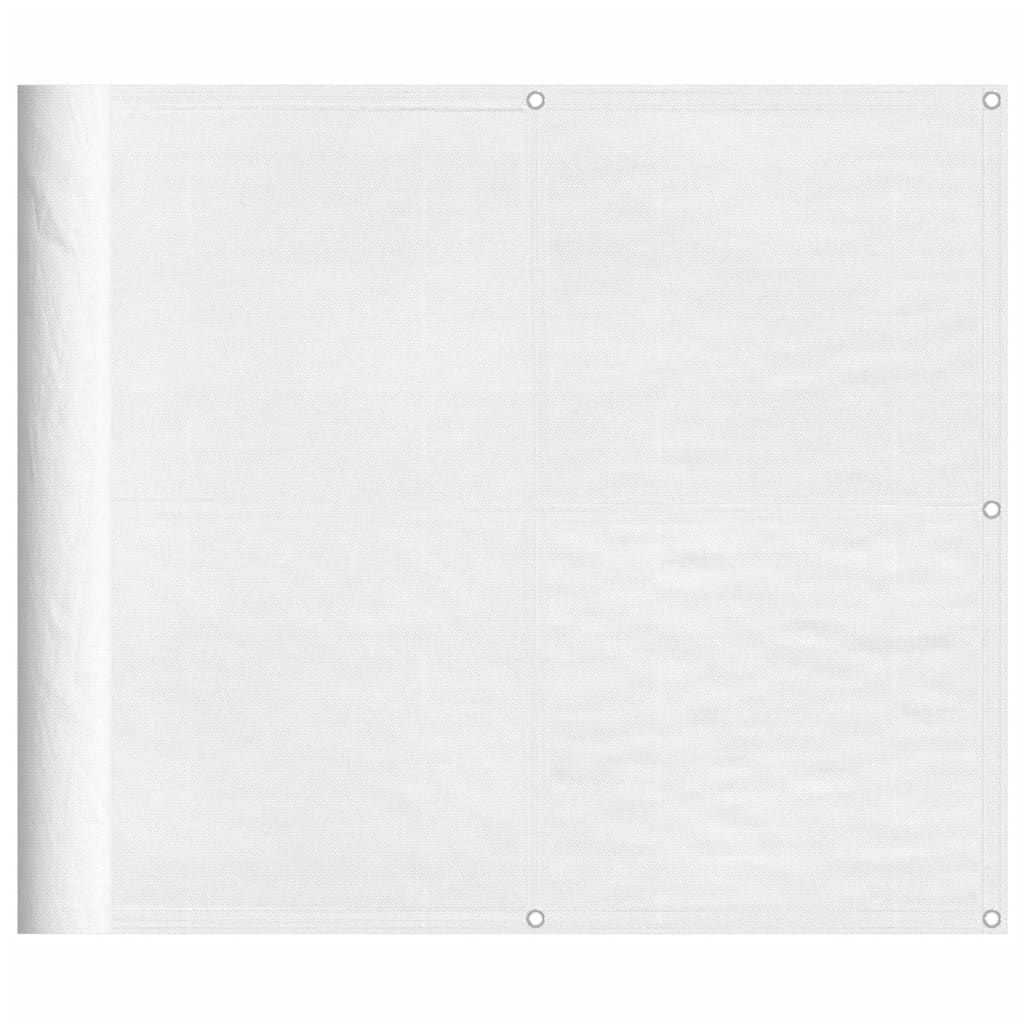 vidaXL Pantalla de balcón 100% poliéster Oxford blanco 90x1000 cm