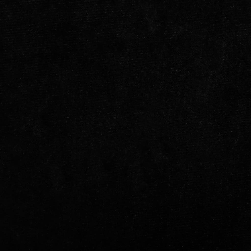 vidaXL Cama para perros de terciopelo negra 70x45x33 cm