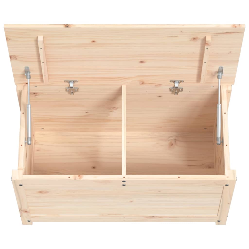 vidaXL Caja de almacenamiento madera maciza de pino 80x40x45,5 cm