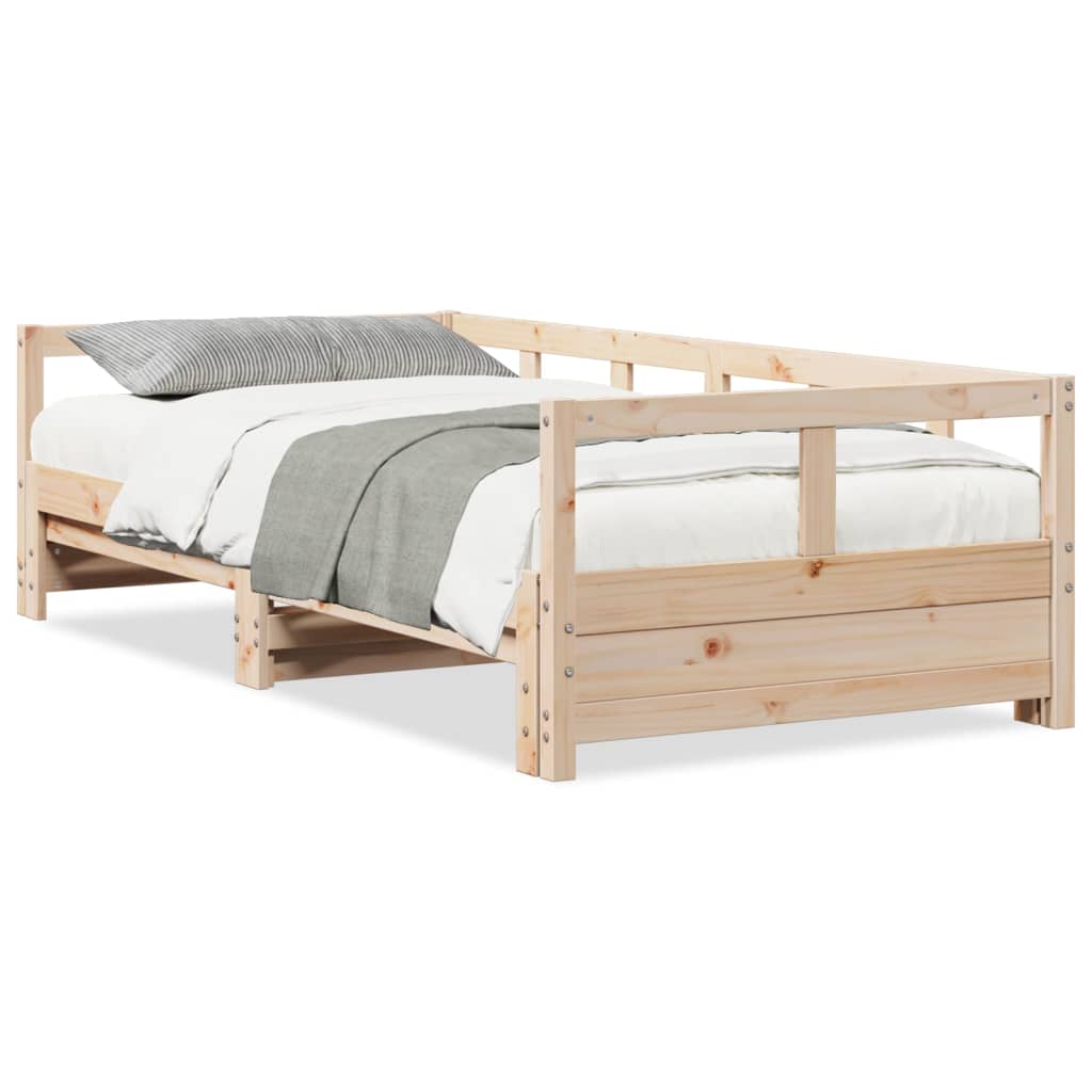 vidaXL Sofá cama sin colchón madera maciza de pino 80x200 cm