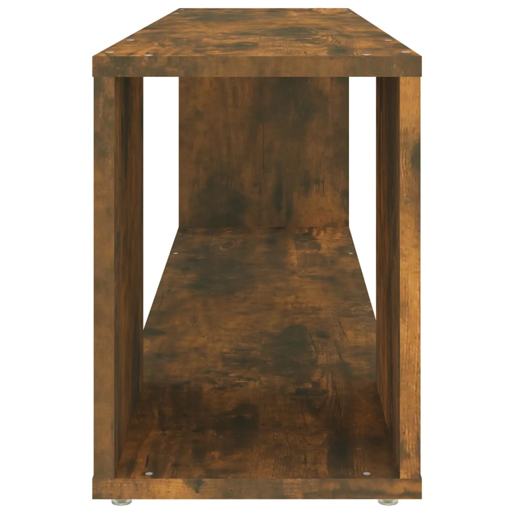 vidaXL Mueble para TV madera contrachapada roble ahumado 100x24x32 cm