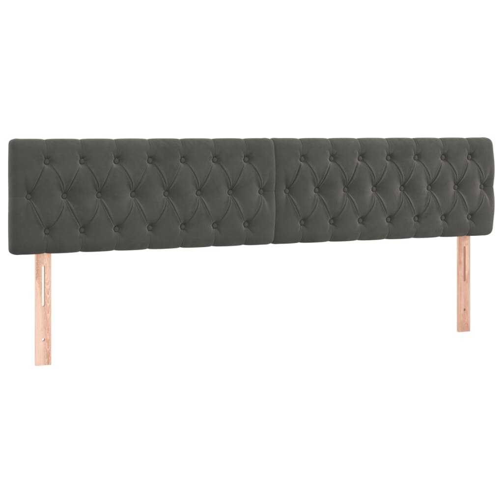 vidaXL Cama box spring con colchón terciopelo gris oscuro 120x190 cm