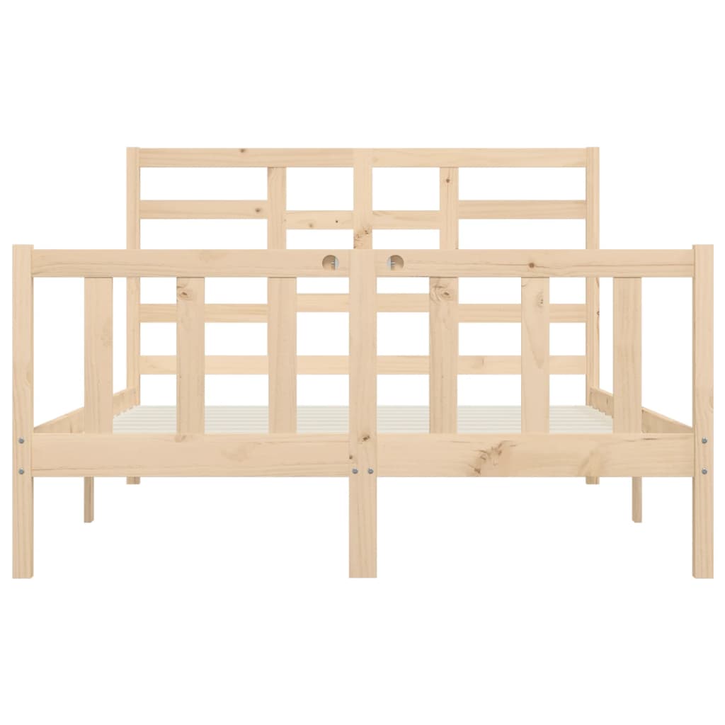 vidaXL Estructura de cama madera maciza 150x200 cm