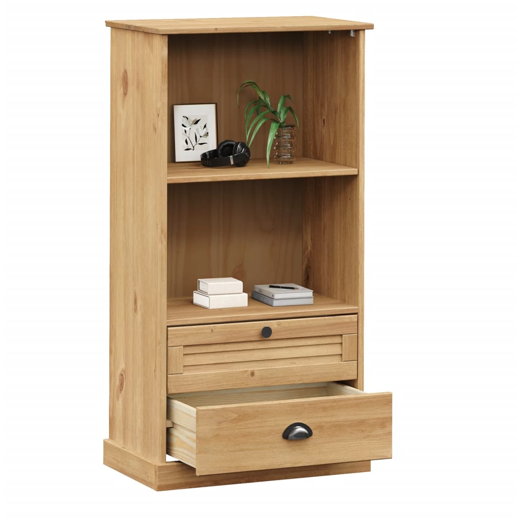 vidaXL Librería VIGO madera maciza de pino 60x35x114,5 cm