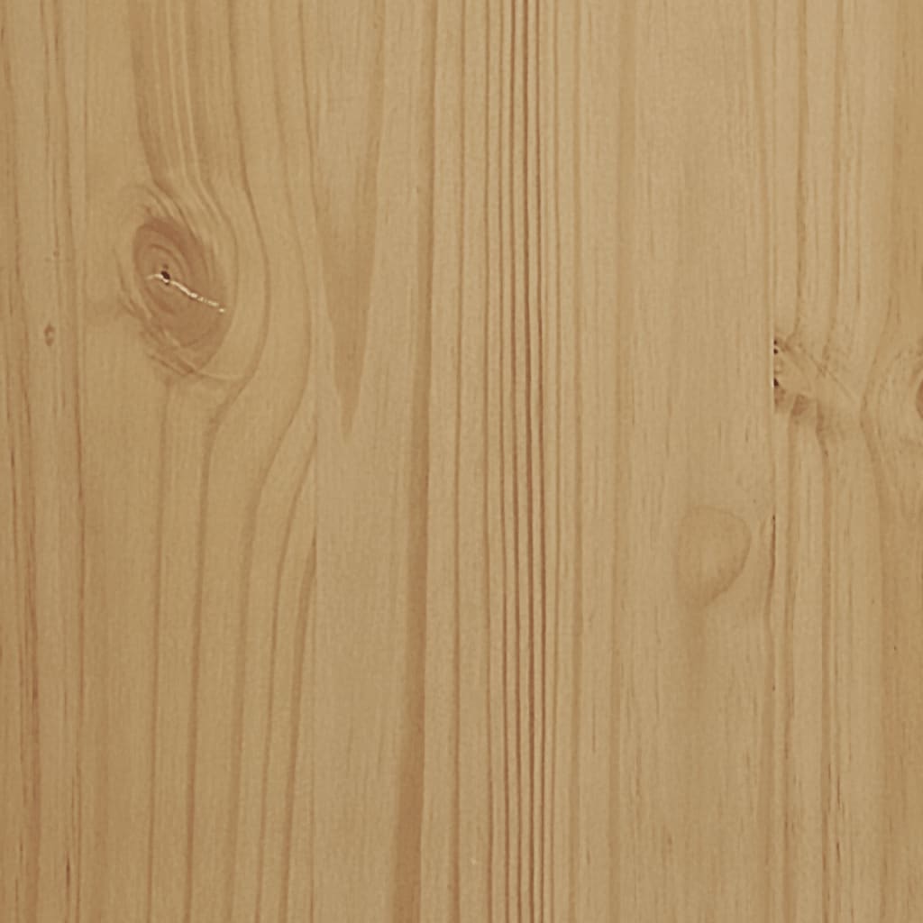 vidaXL Mueble de TV FLORO madera maciza pino marrón cera 114x43x55 cm