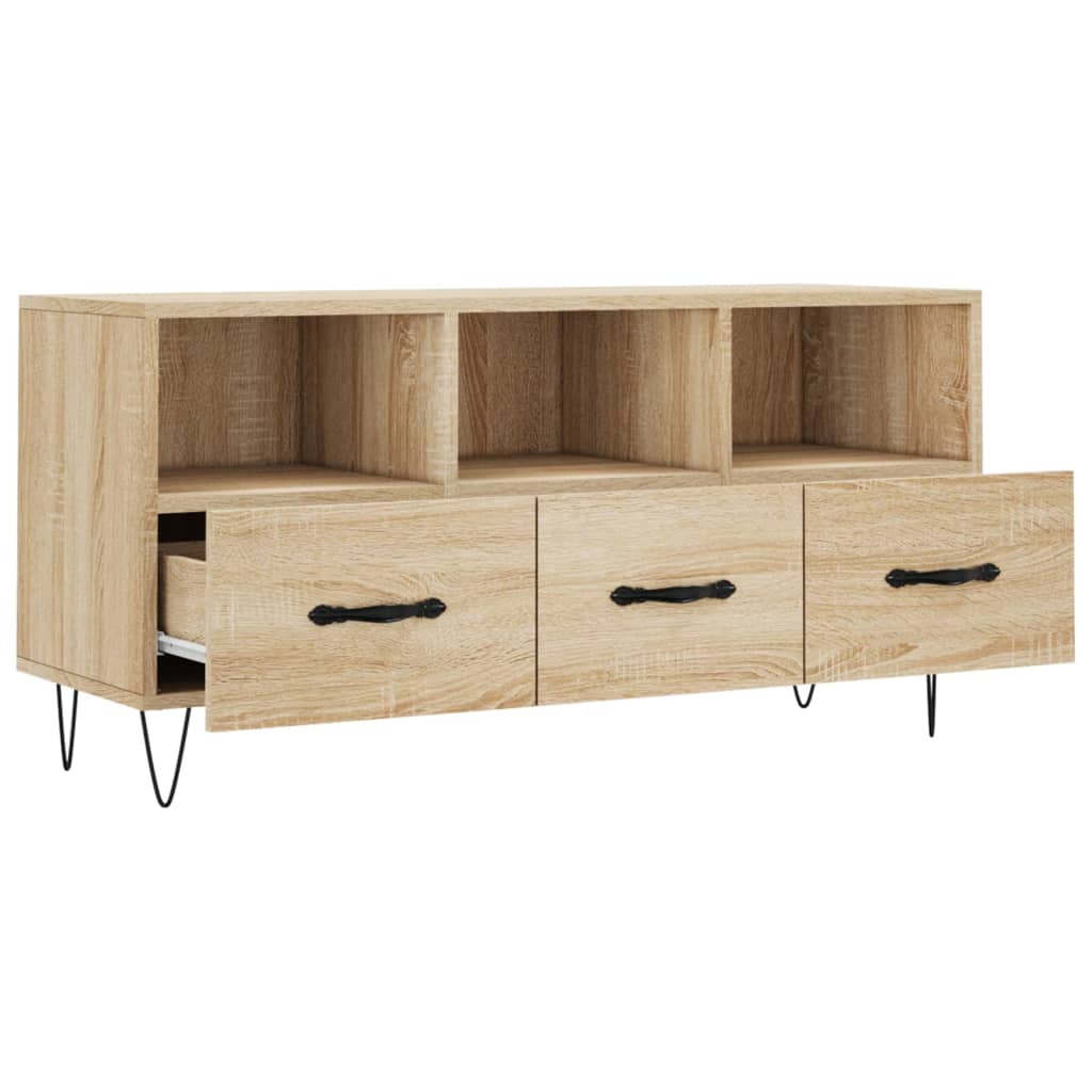 vidaXL Mueble de TV madera de ingeniería roble Sonoma 102x36x50 cm