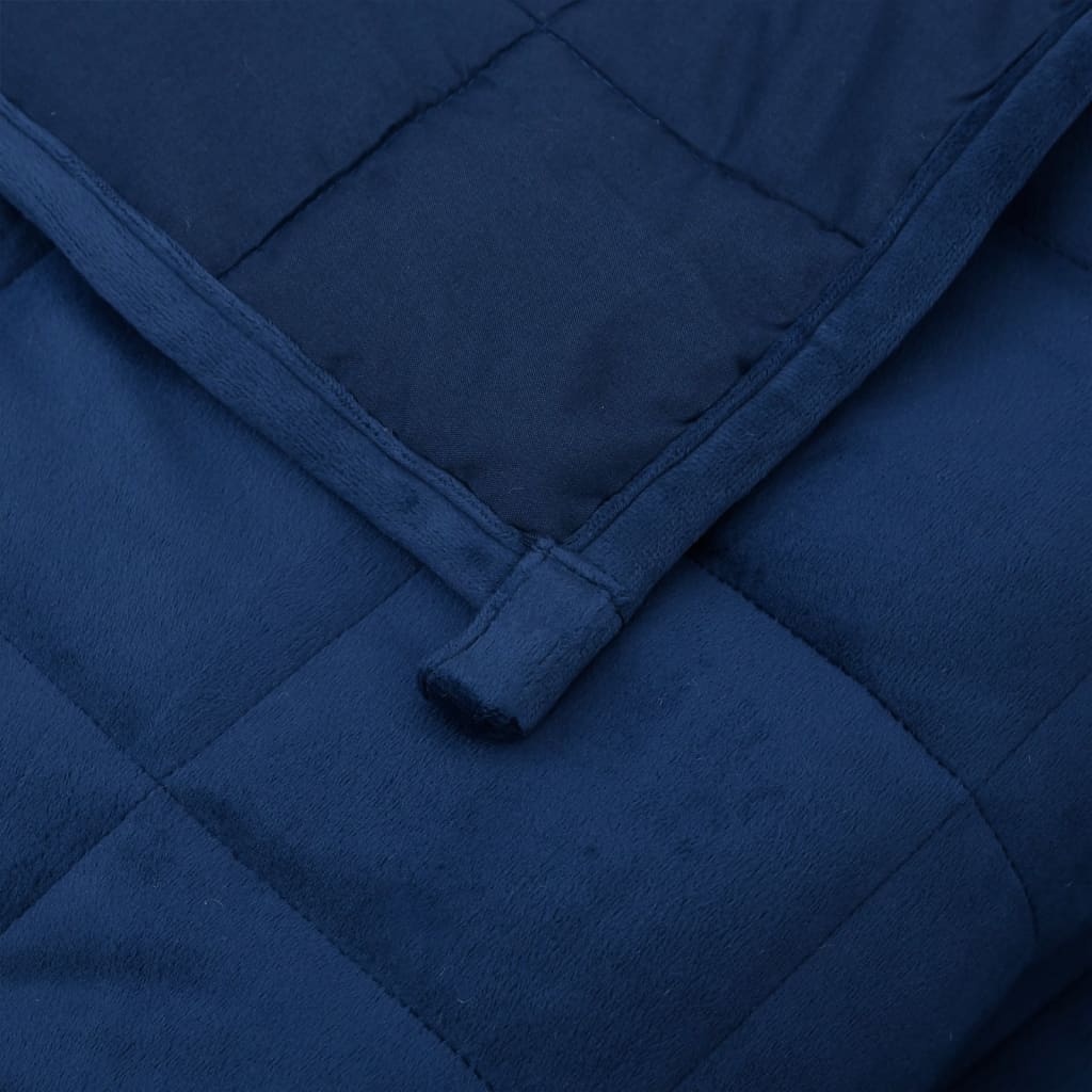 vidaXL Manta con peso tela azul 200x220 cm 9 kg