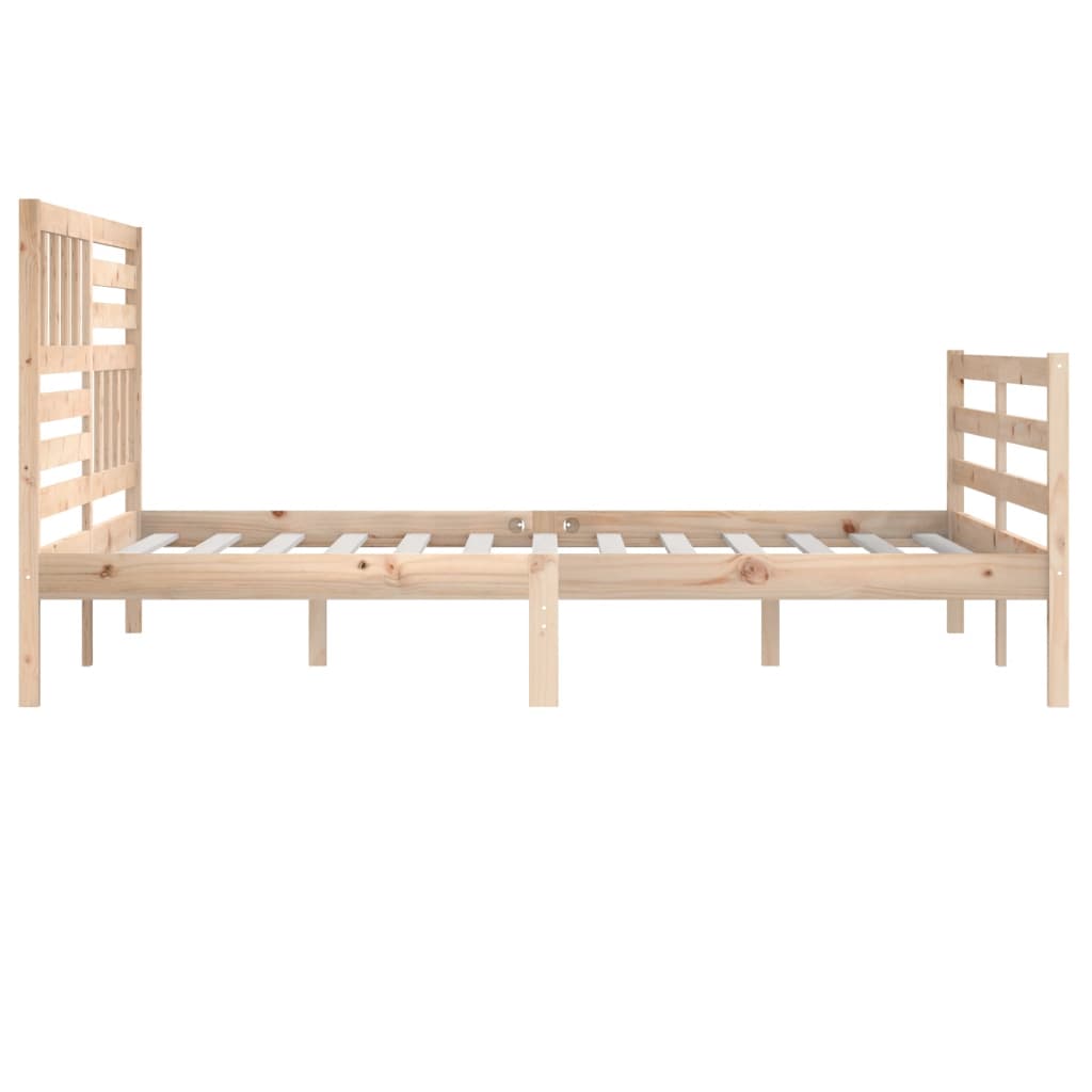 vidaXL Estructura de cama de madera maciza 200x200 cm