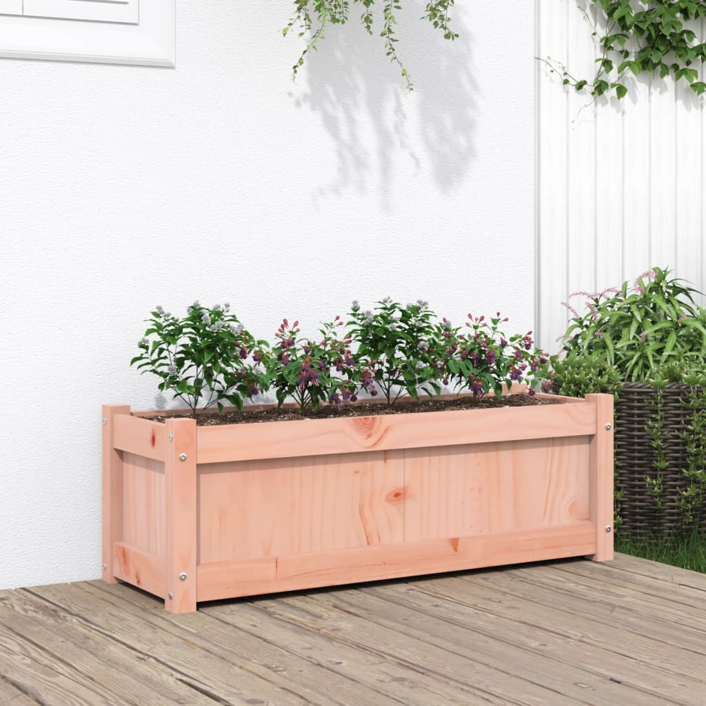 vidaXL Jardinera madera maciza Douglas 90x31x31 cm