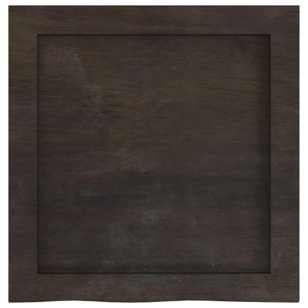 vidaXL Estante pared madera roble tratada marrón oscuro 40x40x(2-4) cm