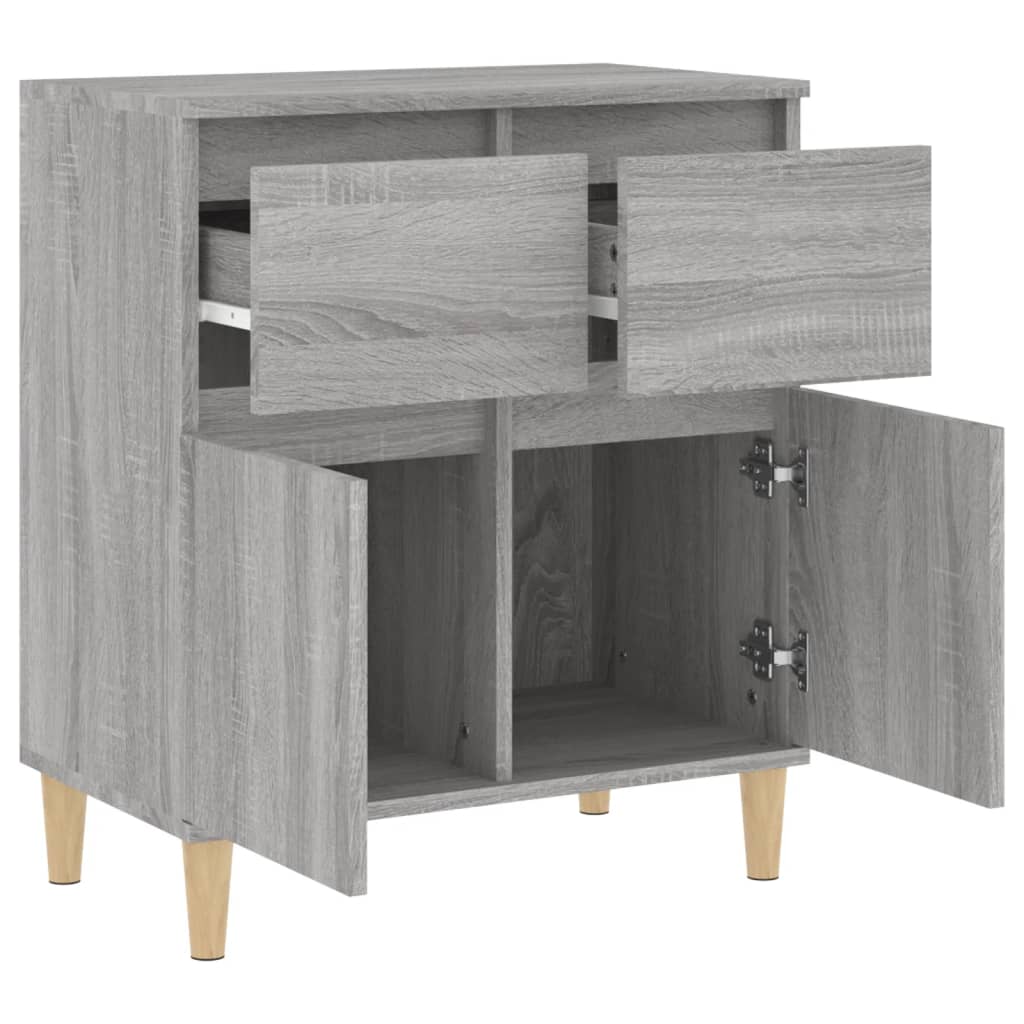 vidaXL Aparador de madera contrachapada gris Sonoma 60x35x70 cm