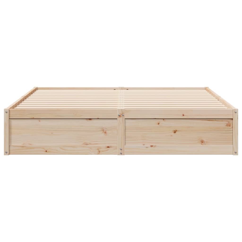 vidaXL Estructura de cama sin colchón madera maciza de pino 180x200 cm