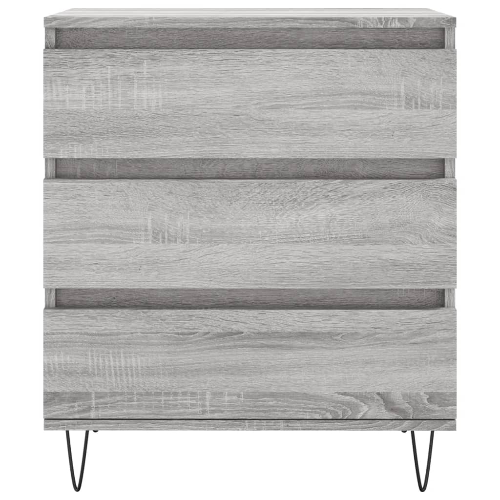 vidaXL Aparador de madera contrachapada gris Sonoma 60x35x70 cm