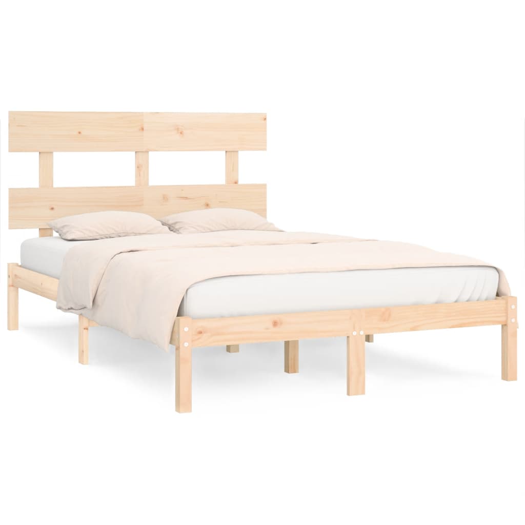 vidaXL Estructura de cama madera maciza 180x200 cm