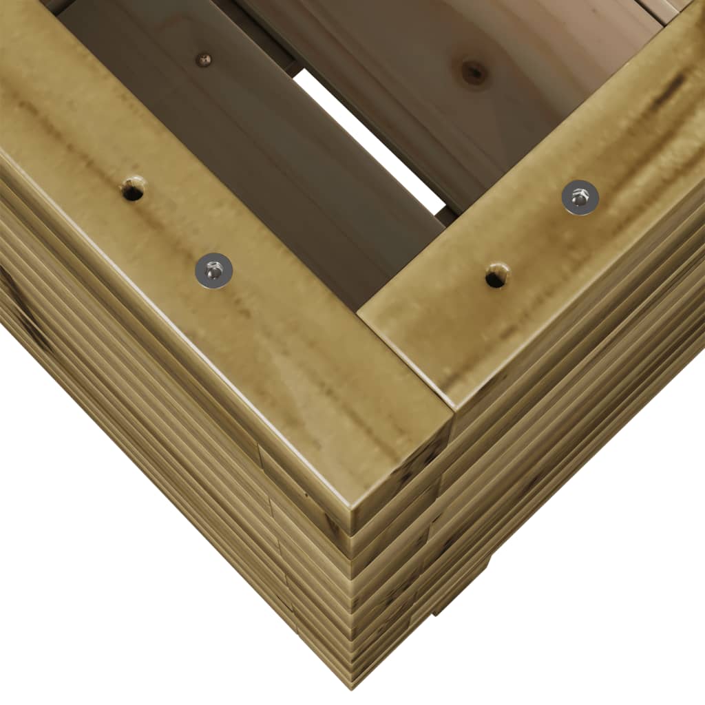 vidaXL Jardinera madera de pino impregnada 40x40x49,5 cm