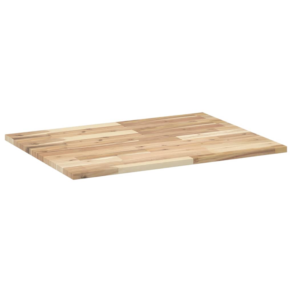 vidaXL Encimera tocador baño madera maciza acacia sin tratar 80x60x2cm