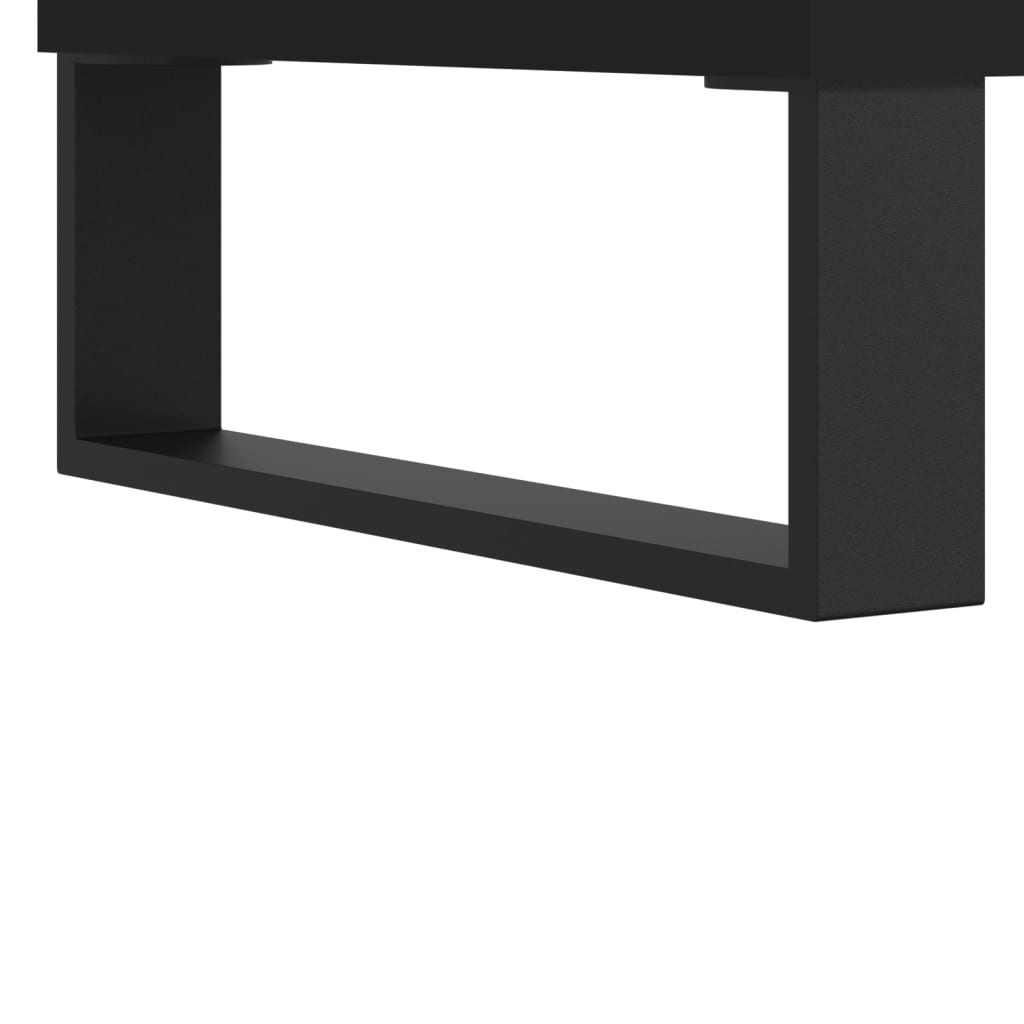 vidaXL Mueble para TV madera contrachapada negro 80x36x50 cm