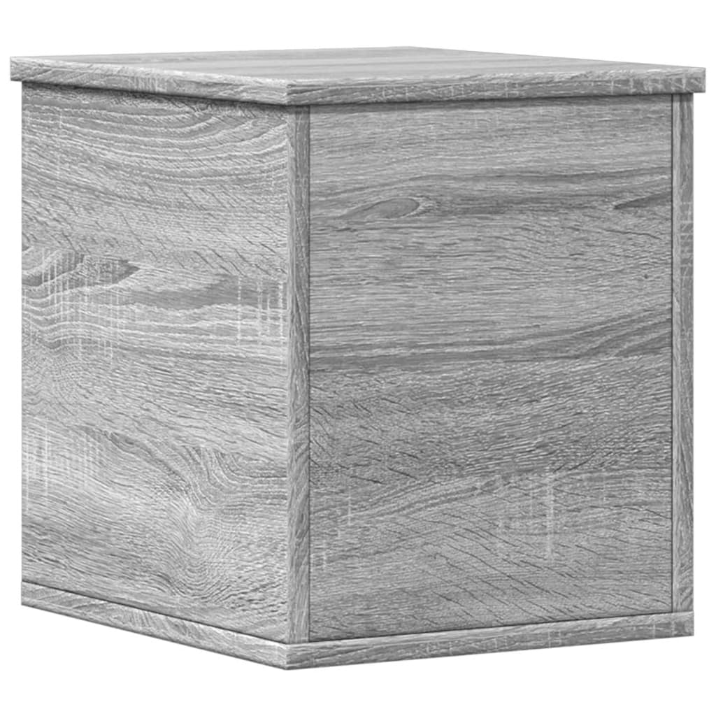 vidaXL Caja de almacenaje madera ingeniería gris Sonoma 30x35x35 cm