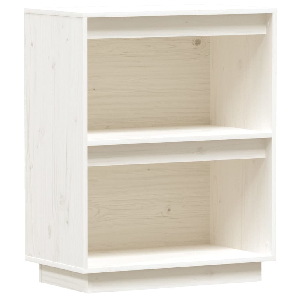 vidaXL Mesa consola de madera maciza de pino blanco 60x34x75 cm