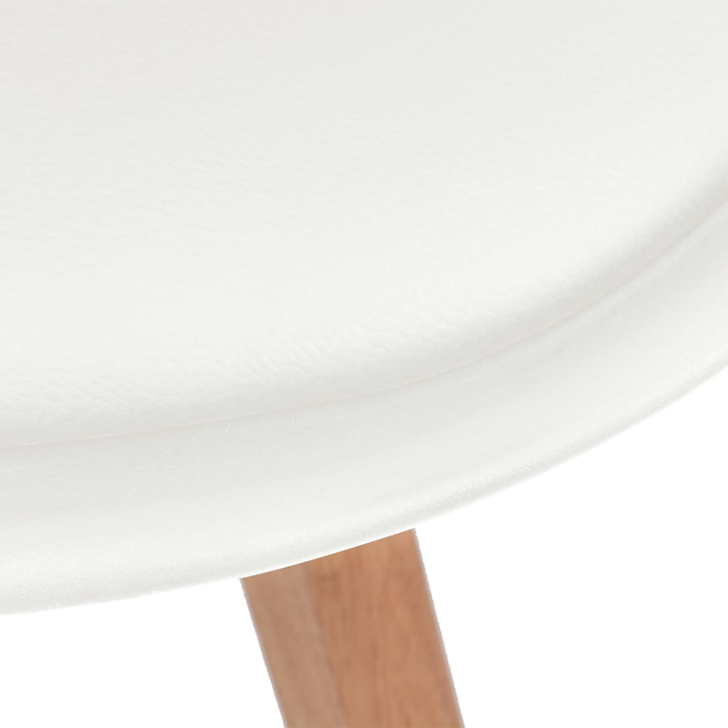 vidaXL Sillas de comedor 2 unidades plástico blanco