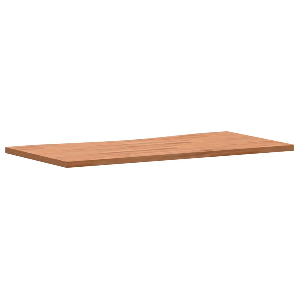 vidaXL Tablero de escritorio madera maciza de haya 110x(50-55)x2,5 cm