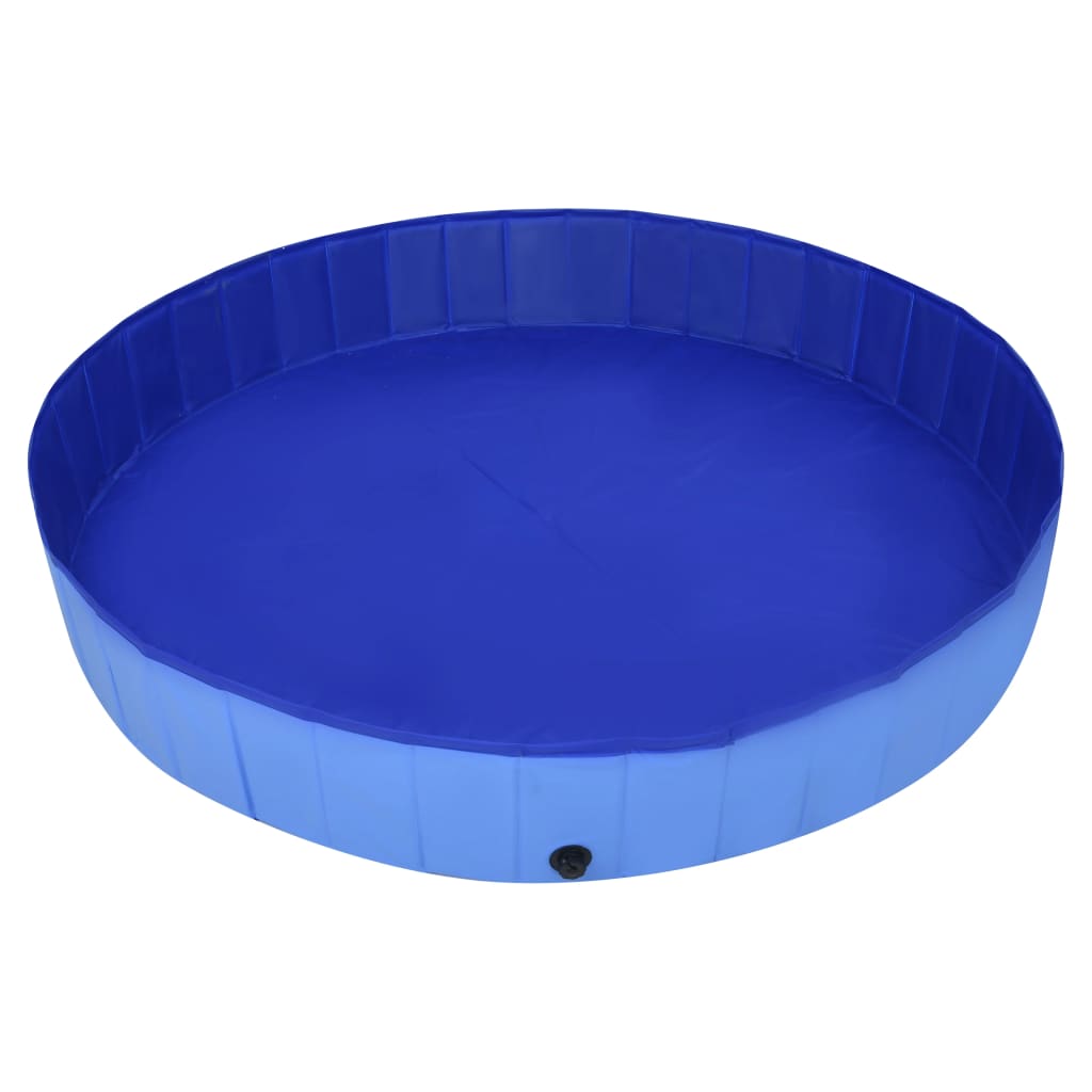 vidaXL Piscina para perros plegable PVC azul 300x40 cm