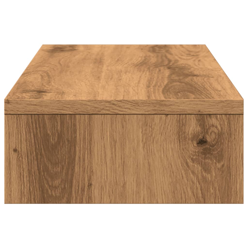 vidaXL Soporte pantalla ajustable madera roble artisian 60x24x10,5 cm