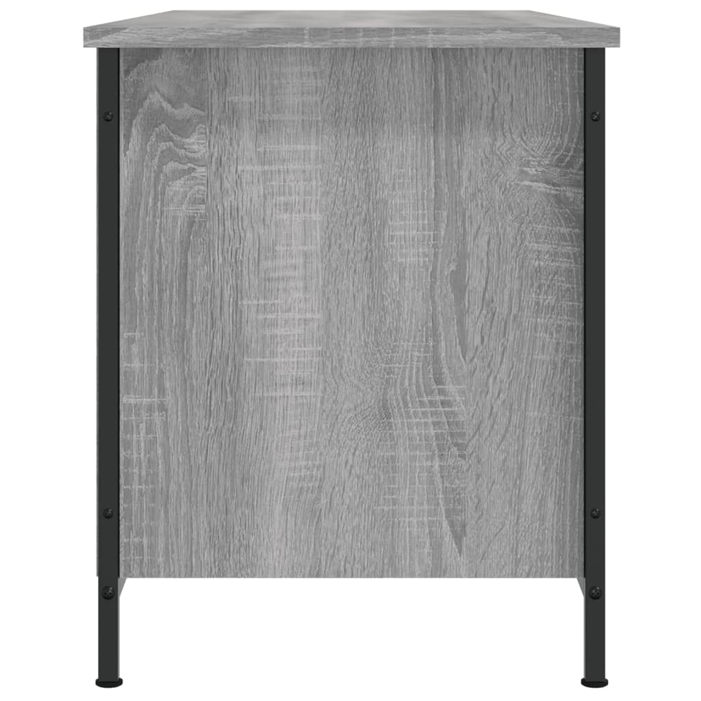 vidaXL Mueble de TV madera contrachapada gris Sonoma 100x40x50 cm