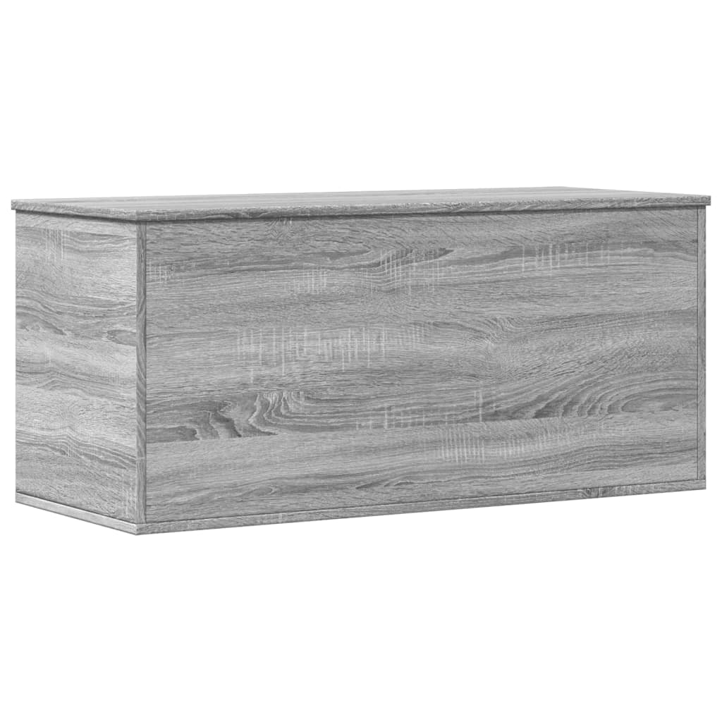 vidaXL Caja de almacenaje madera ingeniería gris Sonoma 100x42x46 cm