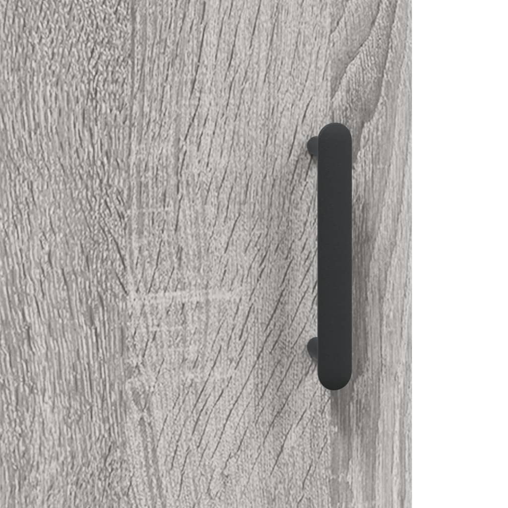 vidaXL Armario de pared madera de ingeniería gris Sonoma 34,5x34x90 cm