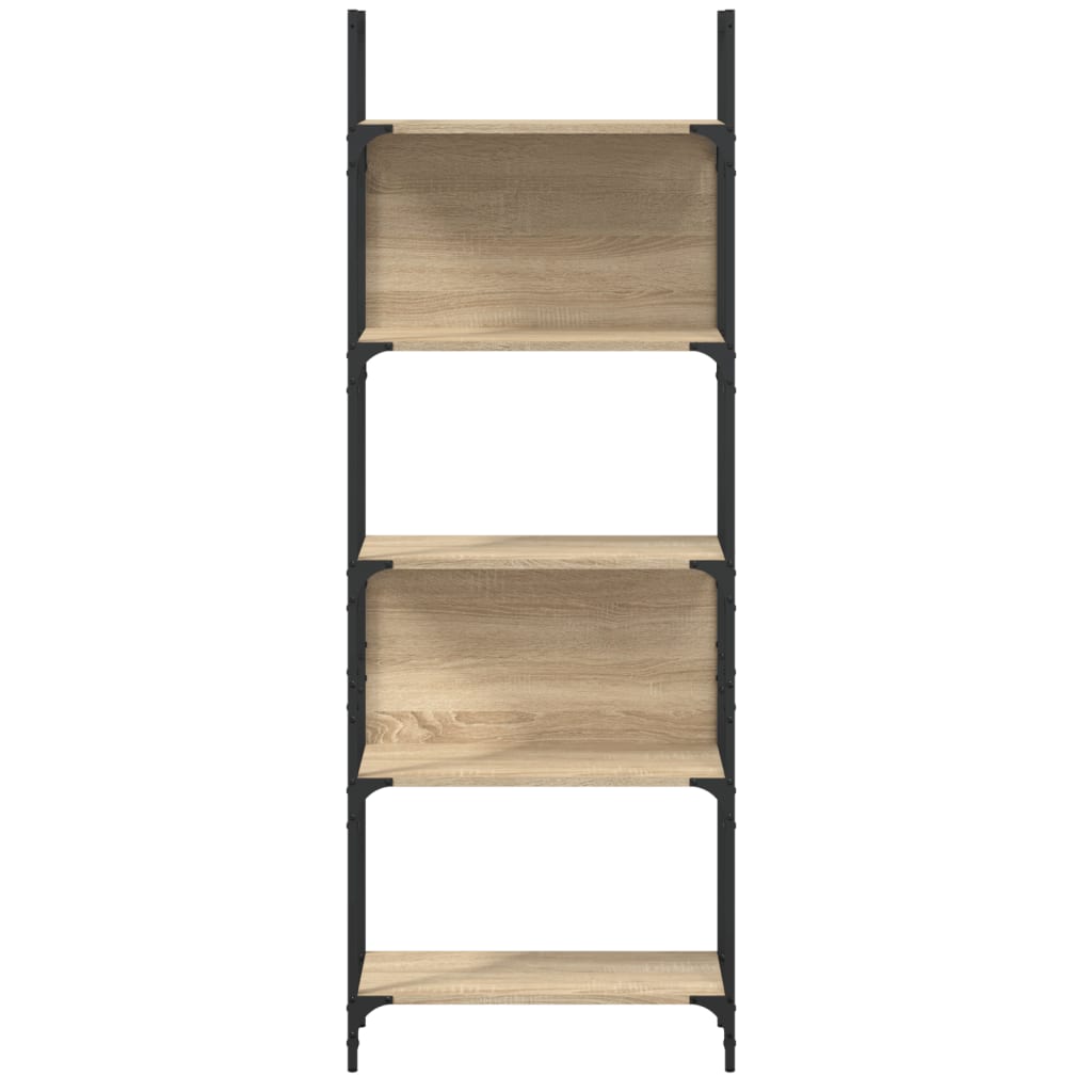 vidaXL Librería de 5 estantes madera roble Sonoma 60,5x24x166,5 cm