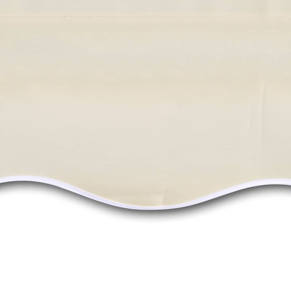 vidaXL Toldo de lona blanco crema 450x300 cm