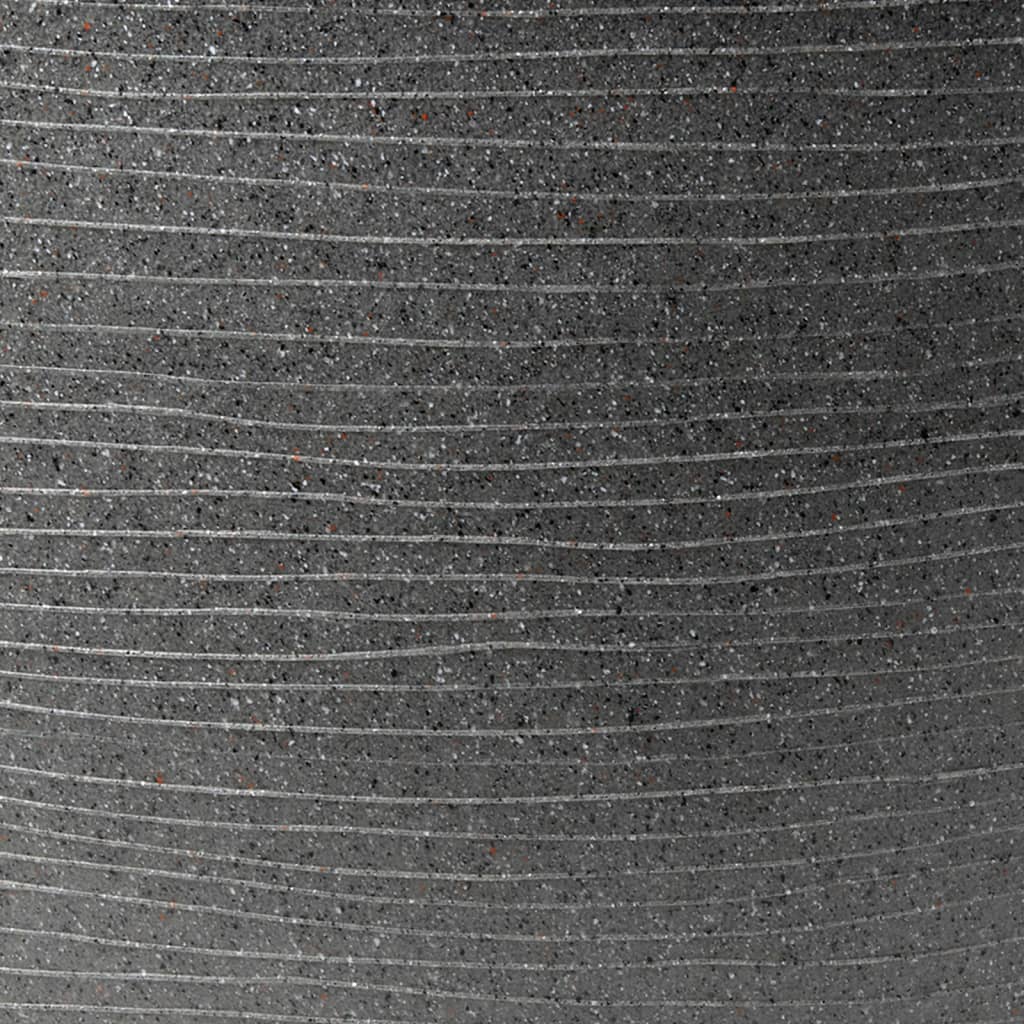 Capi Macetero en forma de bol Arc Granite gris antracita bajo 61x25 cm