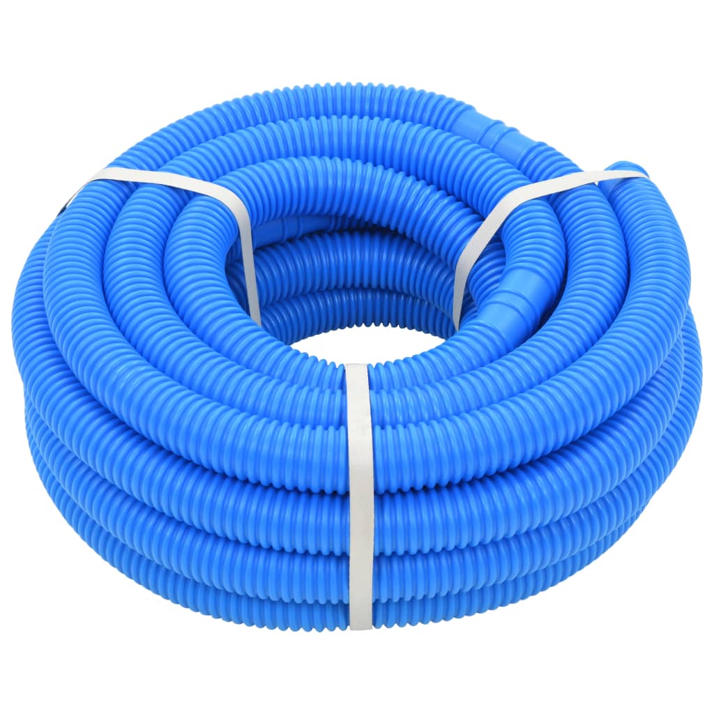 vidaXL Manguera de piscina con abrazaderas azul 38 mm 12 m